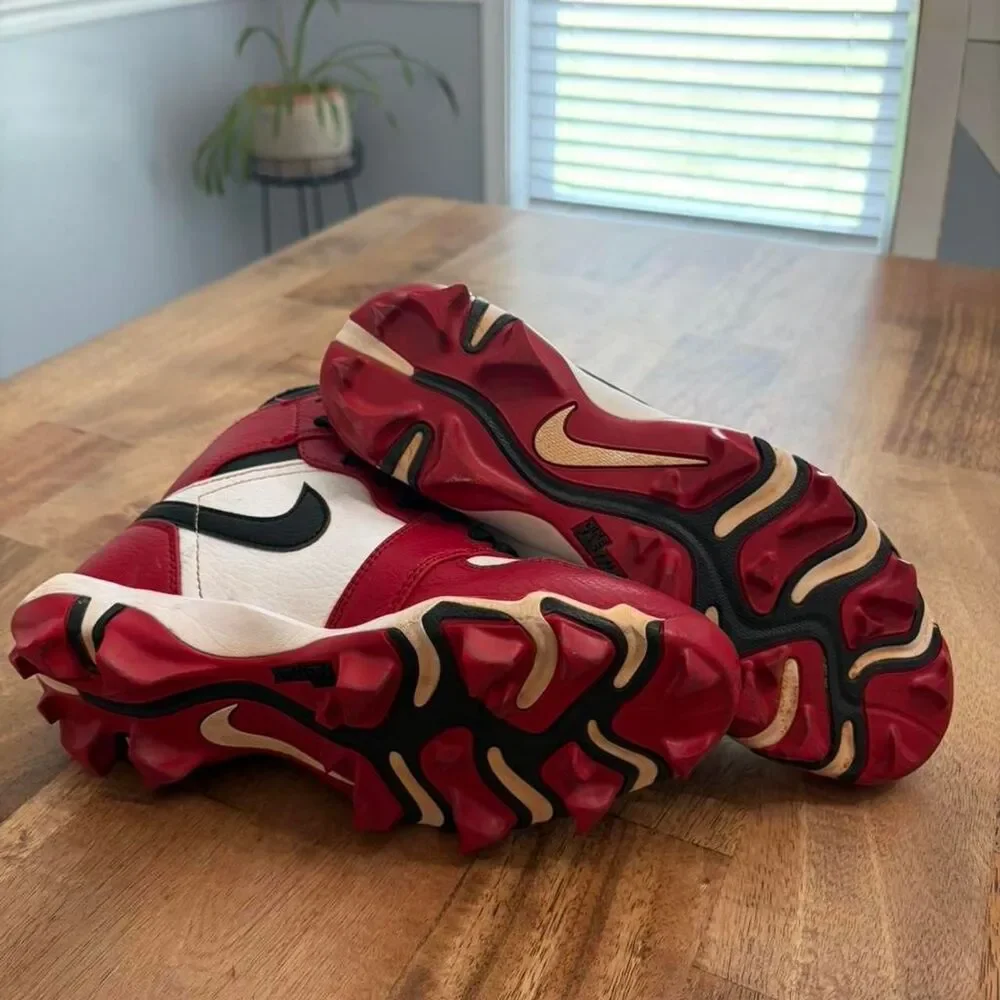 Jordan Men's Red and Burgundy Footwear